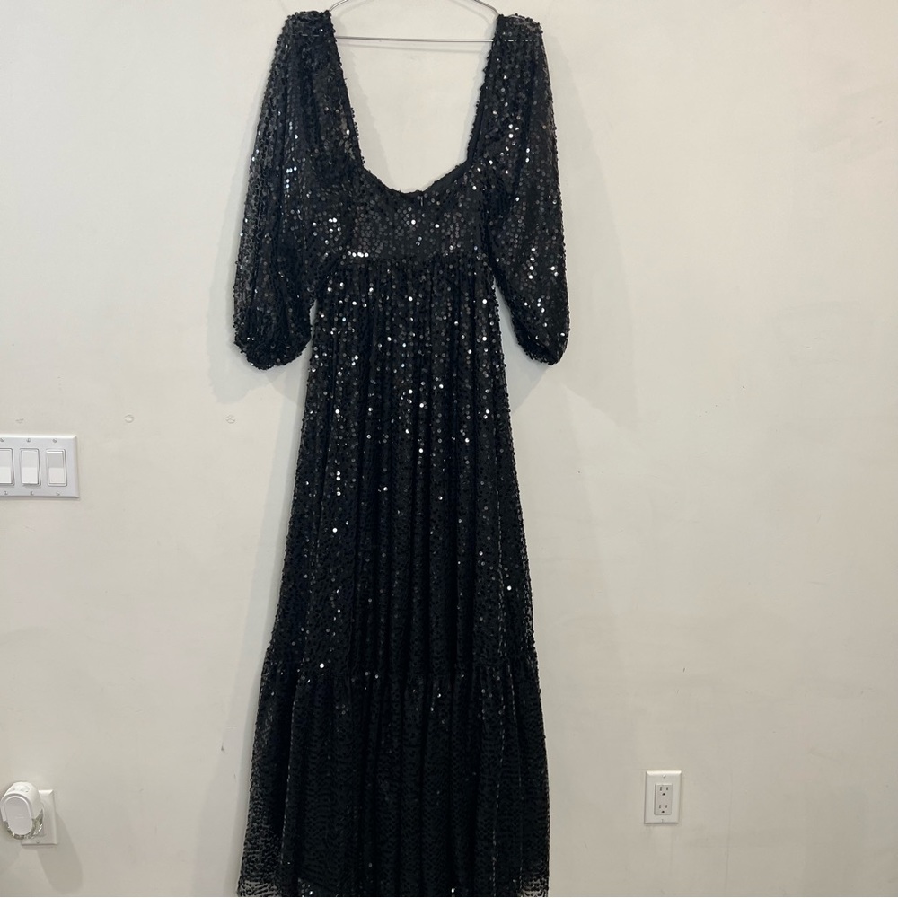Selkie black sequin princess maxi dress size XS NEW! New with tags! - Picture 10 of 12